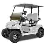 white golf cart